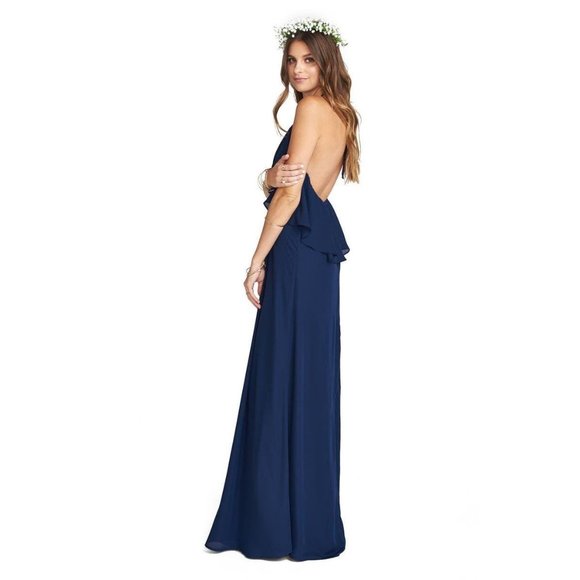 Show Me Your MuMu Dresses & Skirts - Show Me Your Mumu Aimee Maxi Rich Navy Crisp XS